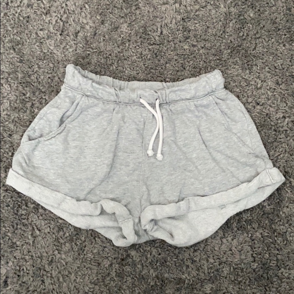 Gray sweat shorts
